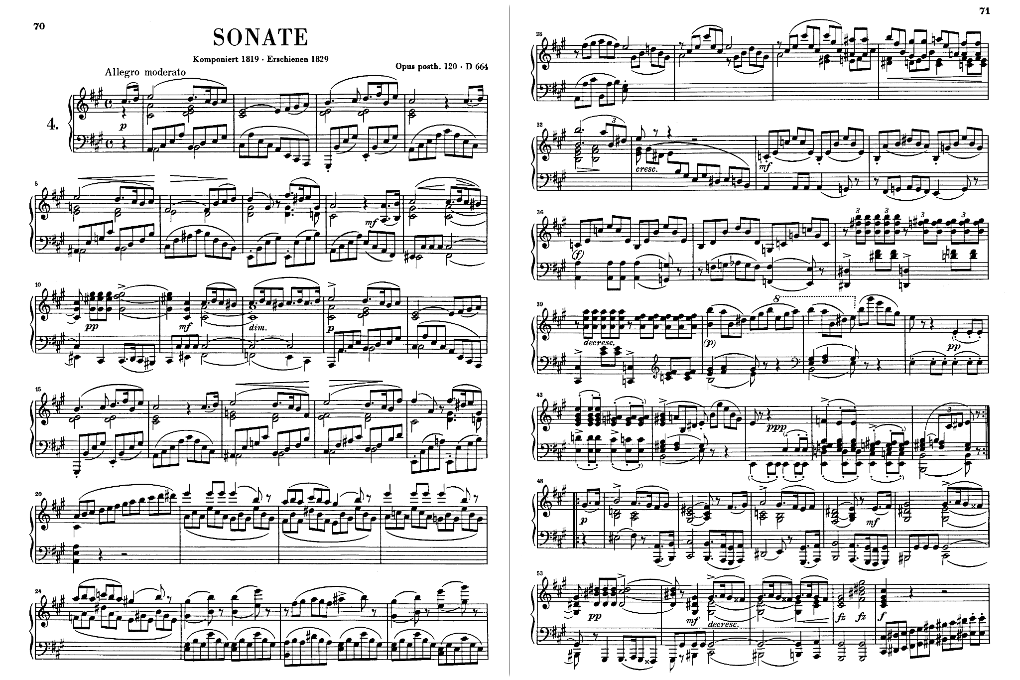 Partitura (para piano) en Microsoft Surface Pro (captura de pantalla)